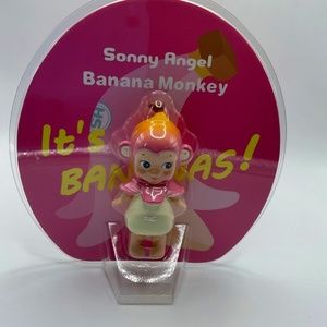 Pink Sonny Angel banana monkey